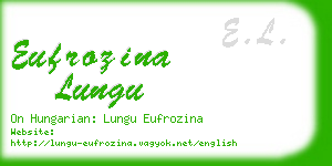 eufrozina lungu business card